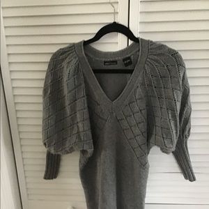 Sweater dress with bell sleeves